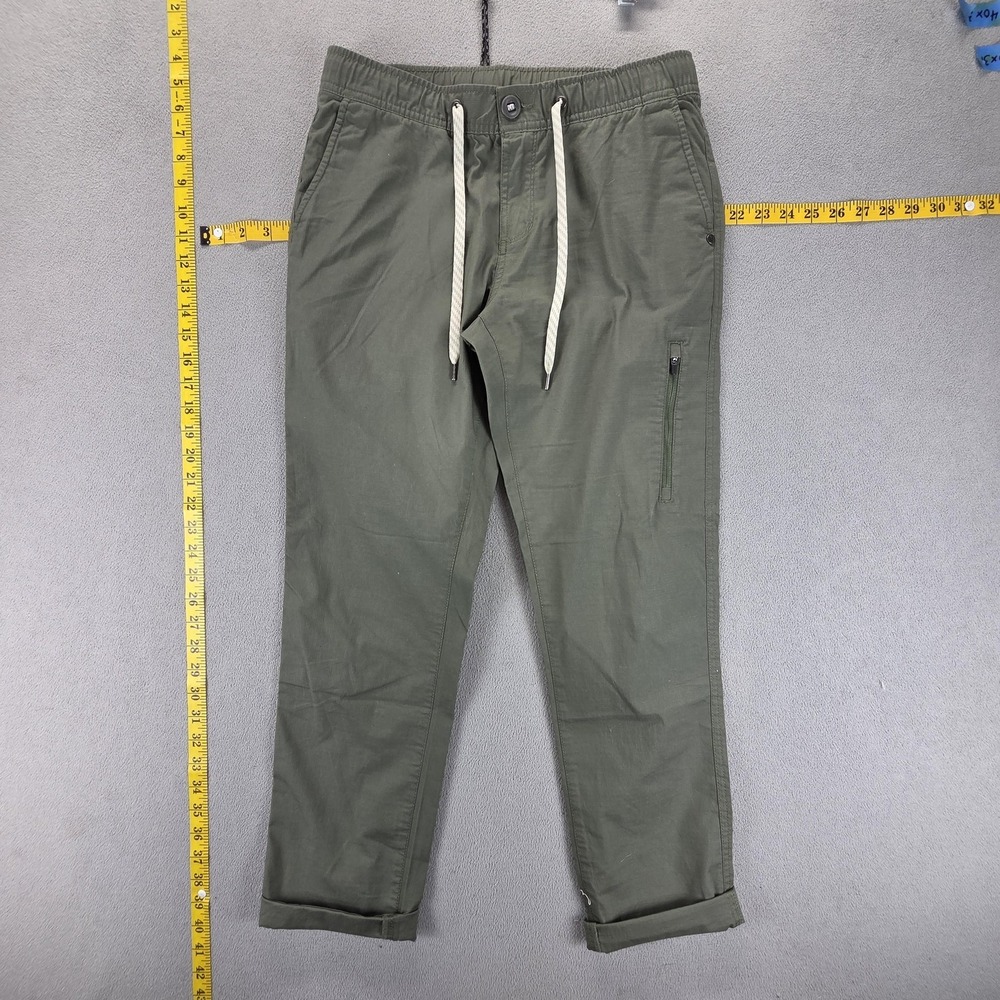 Vuori Pants Womens Small Green Ripstop Elastic‎ Waist Stretch